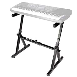 Support de clavier RockJam robuste en Z pour pianos numériques et claviers électroniques – Noir & Banc de clavier Premium RockJam rembourré réglable ou tabouret de piano numérique - Les Beatles, Paul McCartney, John Lennon, RIngo Starr, George Harrison Support de clavier RockJam robuste en Z pour pianos numériques et claviers électroniques - Noir & Banc de clavier Premium RockJam rembourré réglable ou tabouret de piano numérique – Image 4