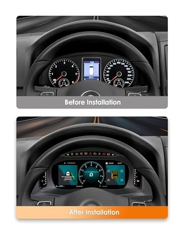 Panel de instrumentos LCD VW T5 2008-2015 con Android Auto y Carplay 4