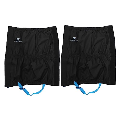 UPKOCH 1 Par Suministros Al Aire Libre Polainas De Senderismo Impermeables Polainas para Caminar En El Tobillo Nieve Protector Cubrir Black Tela Impermeable De Terciopelo 70d