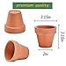 Kosrtuny 3 Inches Terracotta Clay Pots Pack of 26 pcs- Pottery Fleshy Flower Planter with Drainage Hole，for DIY Home and Office Desktop/Windowsill/Ornament Decoration Wedding