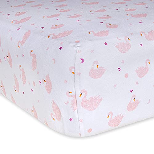 Burt's Bees Baby - Fitted Crib Sheet, Girls & Unisex 100% Organic Cotton #TOP11