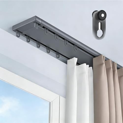 �V��J�[�e�����[���A�A���~�j�E���X���C�h�J�[�e�����[���A���V�����[���r���O���[�������f�B�o�C�_�[�p�_�u���g���b�N���t���A���t���ȒP�A�~���[�g���[���[�t��(Gray,2.3m(7.5ft))