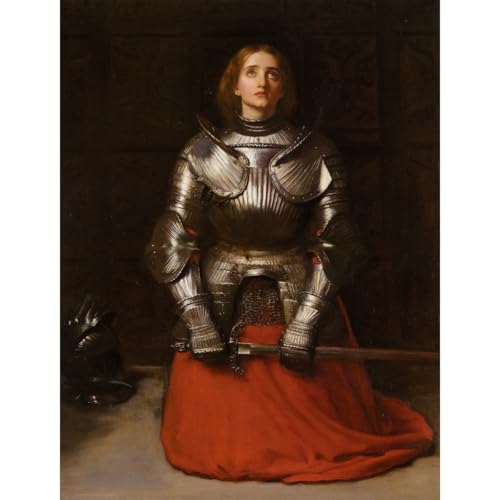 Jeanne d'Arc 1865 impression sur toile format 76x101 cm prête à encadrer pour décoration