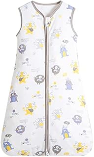 ZIGJOY Baby Sleeping Bag Baby Wearable Blanket Cotton Sleeveless Baby Grow Bag 0.5 TOG Soft Sleep Sack for Infant Toddler Boy Girl 3-9 Months 55-70CM(Jurassic)