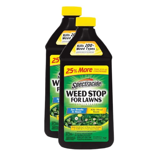 Spectracide Weed Stop for Lawns Concentrate,Kills Weed Roots,Not The Lawn,40 fl Ounce,(Pack of 2)