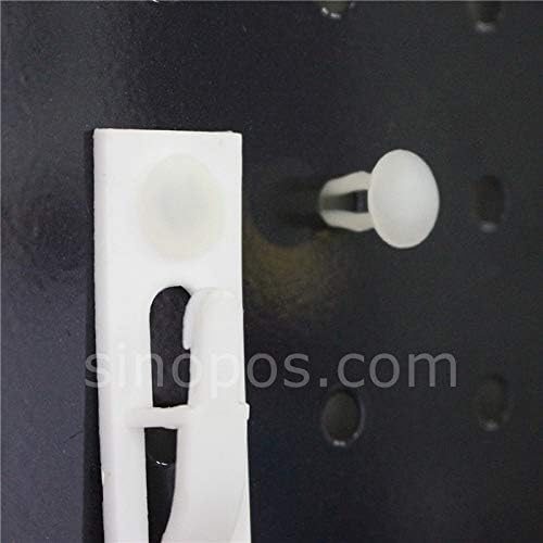Pukido Dart Clip Fasteners, pegboard Perforated Shelf Panel Arrow Push in Rivet Nylon Canoe Nail Corrugated Display Plastic fir Binder - (Color: Clear, Size: 9x16mm)