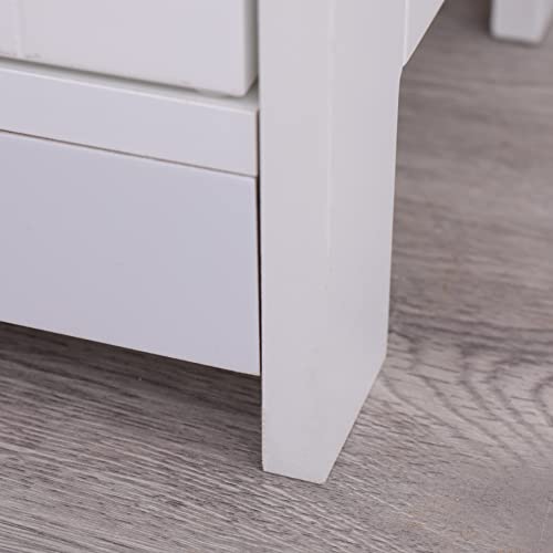 AVC Designs Bathroom Sink Cabinet Under Basin Unit Cupboard Storage Floor Cabinet Furniture White - Image 9