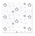 Amazing Baby Muslin Swaddle Blanket for Baby Boy & Girl, Receiving Blanket for Newborn, 100% Cotton Swaddle Wrap, Baby Registry & Gift, XLarge 46 x 46 inches, Stars, Sterling