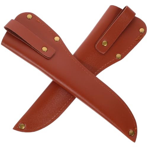 Alipis Fundas Para Cuchillos Vaina De Cuero Resistentes Tamaño Medio Protectores De Cortador Para Chefs Uso Cocina y Restauración Pack 2 Piezas Colores Variados