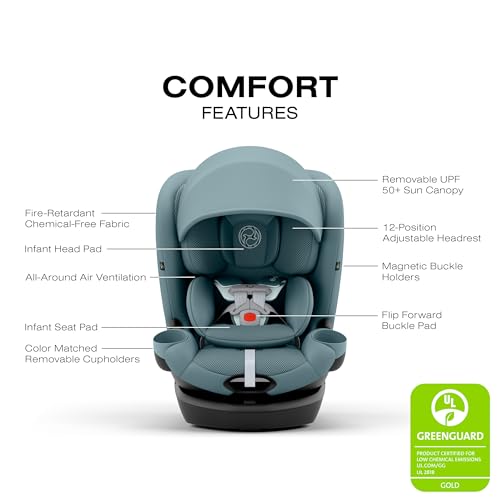 Image of Callisto G 360 Rotating All-in-One Convertible Car Seat - Stormy Blue