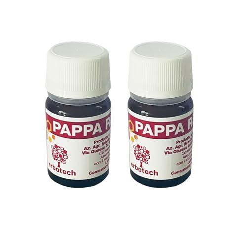 ERBOTECH Pappa Reale Pura e Fresca, Senza Aggiunte e Diluizioni, 2 Confezioni da 15g, Prodotto Naturale, Contiene Numerosi Sali Minerali e Vitamine, Made in Italy