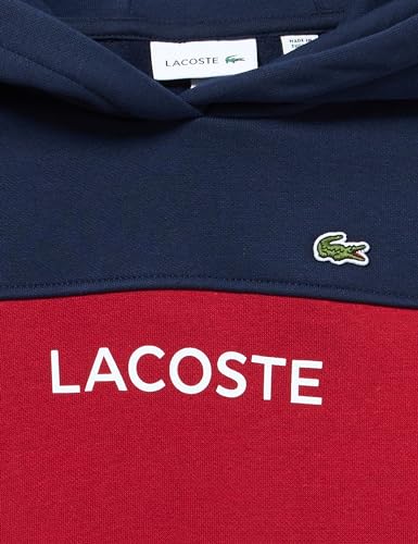 Lacoste Kids' Long Sleeve Color Blocked Hooded Childrens Sweatshirt4