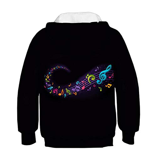 Sweat pour garçons mode musique avec pull à capuche imprimé 3D - 2
