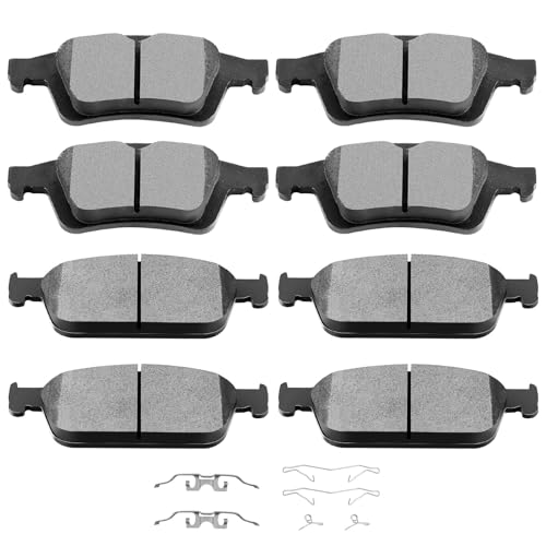 Image of SCITOO D1668 D1095 Semi-Metal Brake Pads Kits Front & Rear Replacement For Ford For Escape 2013-2016,For Ford For Focus 2013-2018,For Ford For Transit Connect 2014-2019