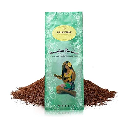 Hawaiian Paradise Coffee Medium Roast (24 OZ) World Class Premium Flavored Grounds Gourmet | Signature Brewed Made From the Finest Beans| Farm Fresh Earth Friendly | Vanilla Macadamia Nut