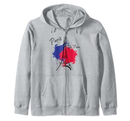 Torre Eiffel París Vintage I Love Paris Francia Hombre Mujer Sudadera con Capucha