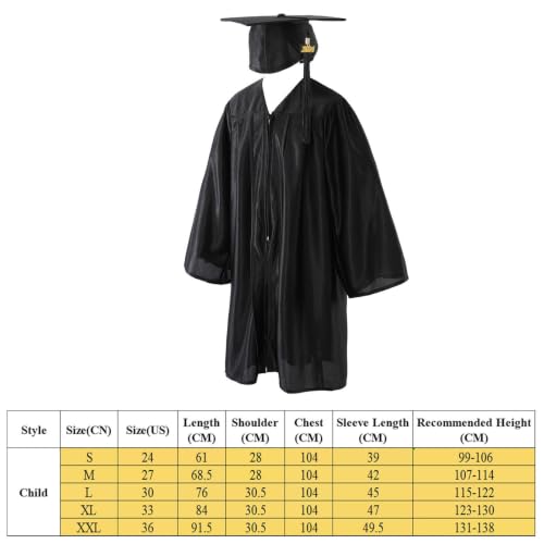 Traje de graduación infantil para la fiesta de guardería con birrete 5