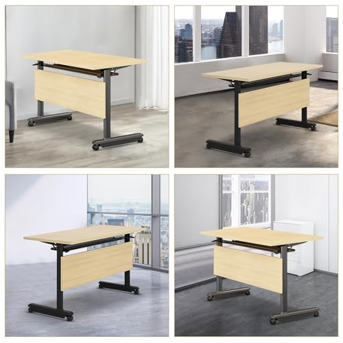 Moderner Büro-Konferenztisch mit leisen Rollen für Besprechungen im Büro