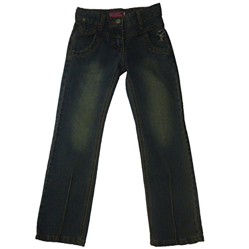 Vaqueros para niña azul talla 8 en tejido denim clásico