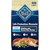 Blue Buffalo Life Protection Formula Chicken & Brown Rice Senior Dry Dog Food, Supports Immunity With Antioxidant-Rich LifeSource Bits, Promotes Healthy Muscle Development, Skin & Coat Health, 40 lbs.