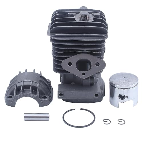 JLLOZMD Kit de pistón de Cilindro de 34MM for Zenoah 2500 25CC G2500 Alpina A305 Accesorios de Motosierra de Gasolina Profesional Fácil de reemplazar