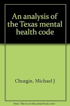 Paperback An analysis of the Texas mental health code Book