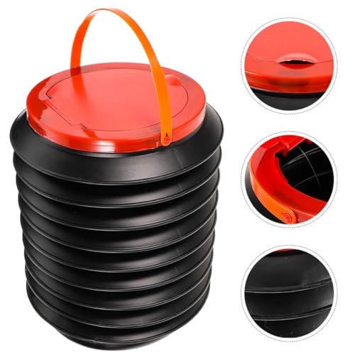 Bote de basura plegable para playa y viajes contenedor de plastico BETOOKY de 4 litros 6