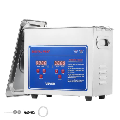 VEVOR Ultrasonic Cleaner 3L-Class Capacity Ultrasonic Parts Clean...