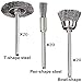 60 Pcs Wire Brushes Set Steel Wire Wheels Pen Brushes Set Kit Accessories for Dremel Rotary Tool (60PCS)
