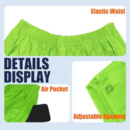 RainRider Rain Suits Safety Rain Jacket with Pants High Visibility Reflective Rain Gear3