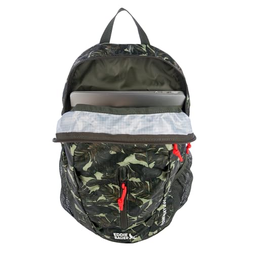 Image of Eddie Bauer Stowaway Packable Backpack | Travel | Outdoor | Lightweight | Foldable | Durable | Ripstop Polyester | 20L - Dark Loden