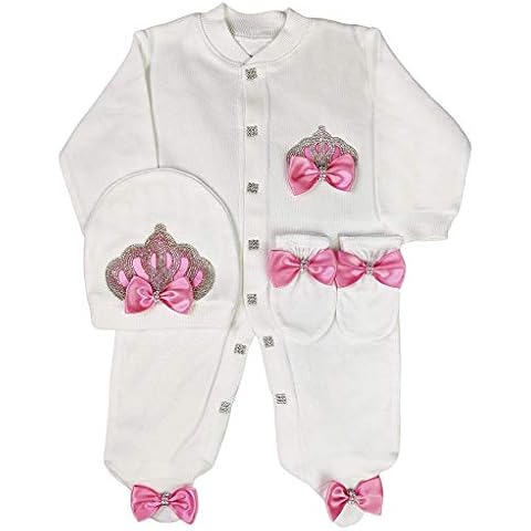 Baby Girl Newborn Royal Fancy Clothes Romper Outfit Set Cover
