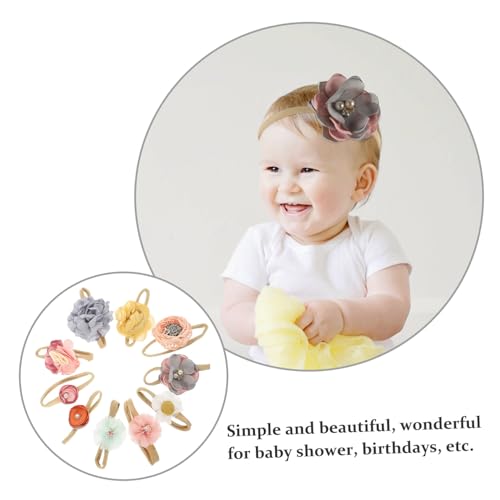 BESTonZON 10 Peças Tiaras Flores Para Bebês Tiaras Flores Coroa Flores Para Bebês Tiaras Florais Tia