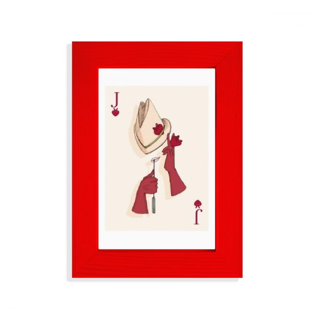 Cadre photo rouge cœur J pour rompre la monotonie murale