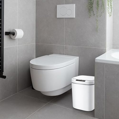 Poubelle automatique 15L avec capteur de mouvement intelligent étanche pour cuisine et salon