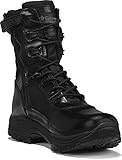 TACTICAL RESEARCH TR Men's Class-A TR908Z WP 8' Black High-Shine Leather Waterproof and BBP-Proof Side-Zip Dress Uniform Tactical Boot for Patrol or Parade, Black - 8 R