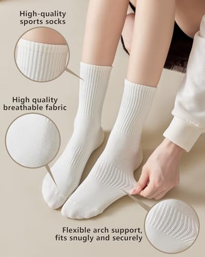 Women's Crew Socks Cotton Socks for Women, Size 5-93
