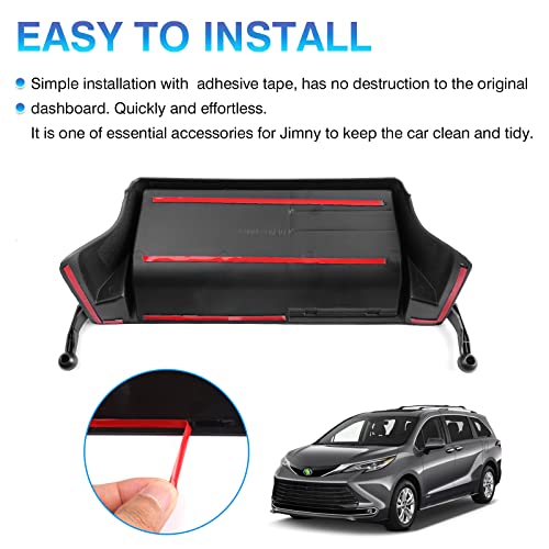 Autorder Custom Fit For Center Console Dash Organizer Toyota Sienna 2021 2022 2023 Accessories Dashboard Insert Tray With Coin Storage Box #TOP6