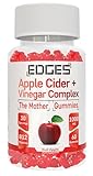 Gomitas de vinagre de sidra de manzana de 1000 mg con la madre, vitamina B12 y ácido fólico añadidos, 60 gomitas de fresa veganas ACV con granada y remolacha en polvo, ingredientes naturales