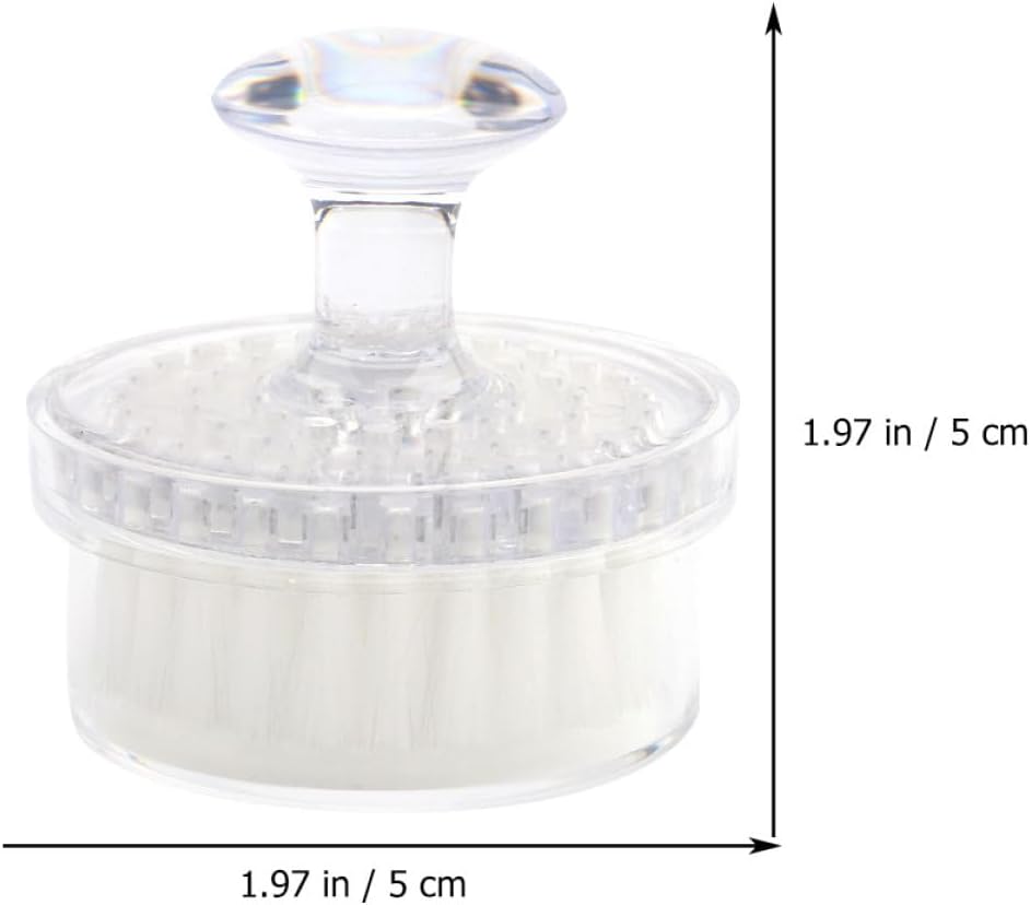 Multi-Function Facial Cleansing Brush 3pcs Soft Bristle Manual Face Exfoliator with Lid for Home and Travel Skin Care
