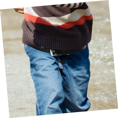 Boys PU Leather Belt Stylish Waist Belt for Jeans and Pants Versatile Design for Comfortable Fit Durable4