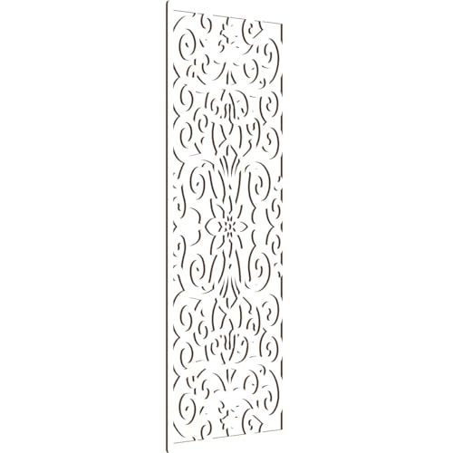 Image of Buel Decorative Pierced Fretwork Wood Wall Panels, 33 3 /8 inchW x 84 3 /8 inchH x 3 /8 inchT, Birch