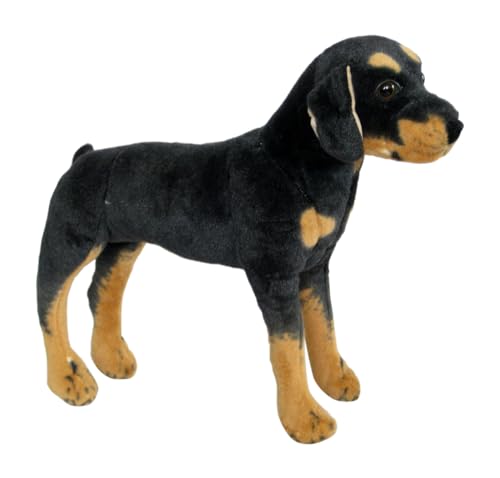 Wagner 1033 - Plüschtier Hund Rottweiler - stehend - 60 cm Kuschelhund Stofftier