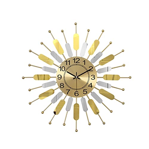 ZYHSIJOBAS Reloj de pared chino creativo hecho a mano decoración relojes de pared para dormitorio, sala de estar, pasillo, relojes silenciosos para aula, oficina, reloj flotante digital