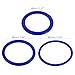 M METERXITY 18 Pack Carnival Toss Rings - Plastic Round Throw Hoops, Apply to Parties/Interactive Games (4cm/6mm/8.5cm, Blue)