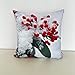 CB Home & Style Outdoor Garten Kissen Wasserabweisend 45 x 45 cm Weihnachten Winter (Weihnachten Beeren)