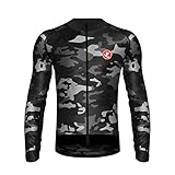 UGLY FROG Trikots Radtrikot Trikot Winter Fleece Warm Langarm Fahrradtrikot Fahrradshirt Herren Fahrrad Radsport Thermo Shirt Reflektoren Schnelltrokend
