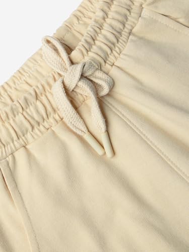 Image of The Souled Store Spider-Man: Thwip Boys Drawstringed Regular Fit Off White Cotton Joggers (2-8 Yrs)