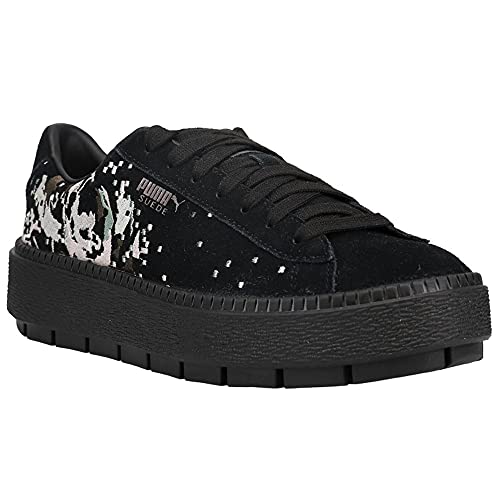 PUMA Puma Women's Platform Trace WN's Sneaker, Black, 8 M US