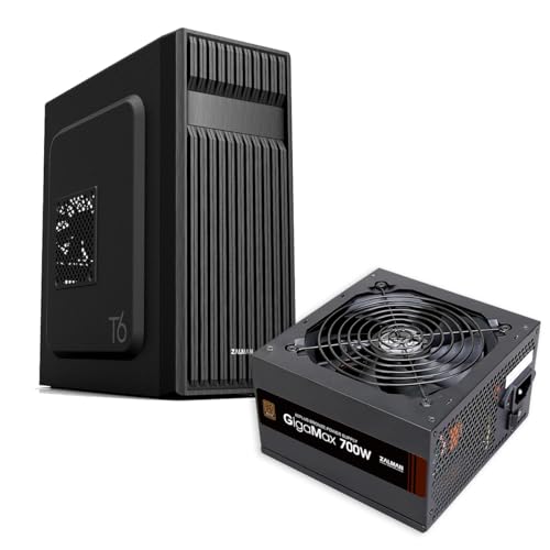 Zalman T6 ATX Mid Tower PC Case con Fuente de Poder 700W 80+ Plus Bronze